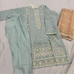 Ready made dress  embroidery work